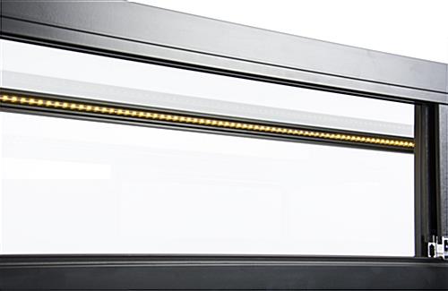 Lockable Jewelry Display Case with Top Down LED Lighting