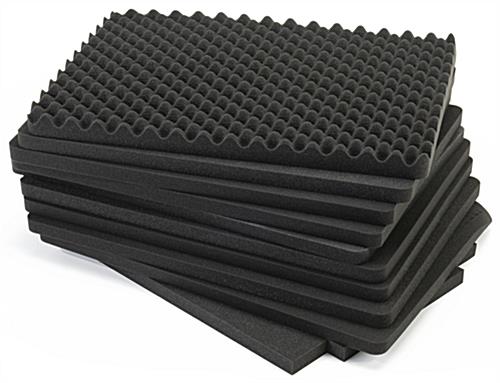 Lot (2) Pick and Pluck Foam 12X9X1.5 (1/2 Pull Apart Grid) for Camera/Gun  Case