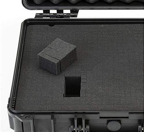 Diced foam inserts with easily removable pre-scored cubes