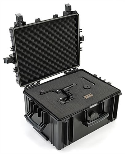 Cubed foam sheets case inserts cushioning for cameras and electronic equipment