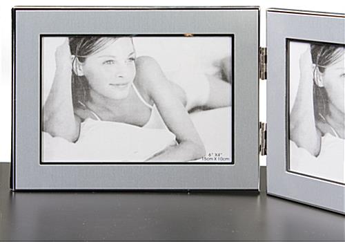 7" x 5" Dual Photo Frame for Tabletop Use