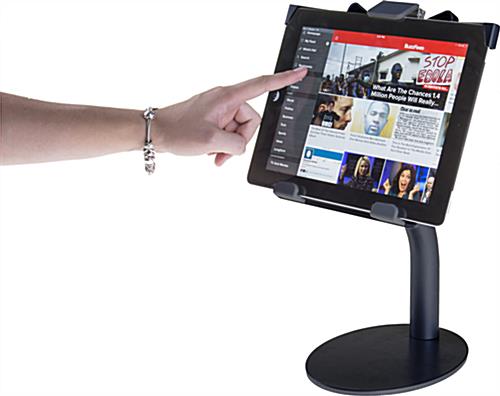 Residential or Commerical Black iPad Countertop Mount