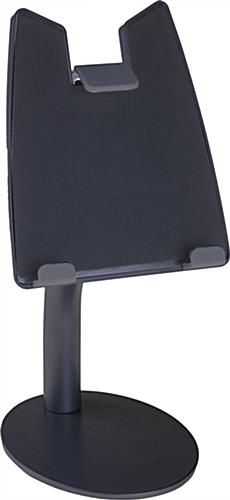 Black iPad Countertop Mount with Tilting Enclosure