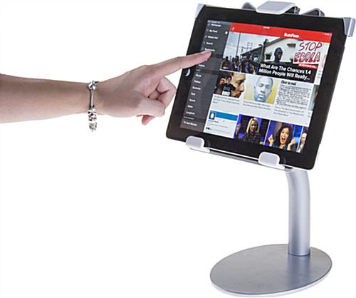 Residential or Commerical Silver iPad Countertop Mount