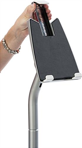 Universal Silver iPad Floor Stand