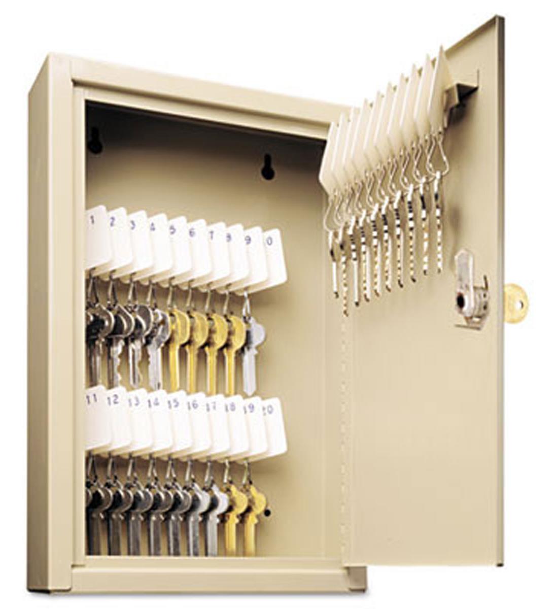 30-hook-key-box-swing-open-door-wall-mount