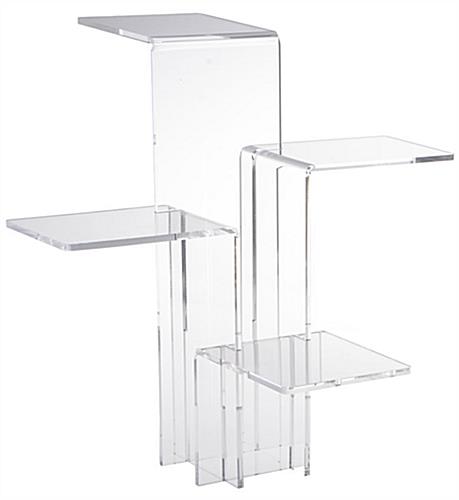 Retail Nesting Plinth Stand Riser Clear Acrylic Tiered Display Stand 
