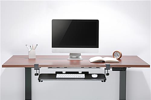 Clamp-on sliding keyboard mount is ideal for your home office 
