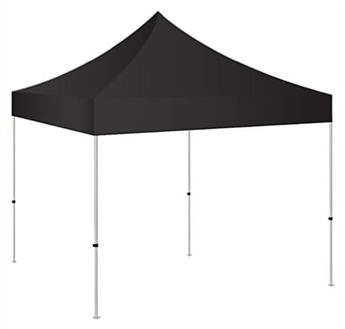 5x5 pop up canopy with black polyester tent topper