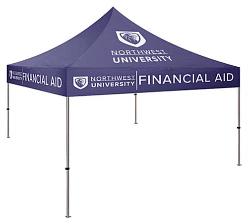 Personalized 10x10 event tent canopy with full color graphics