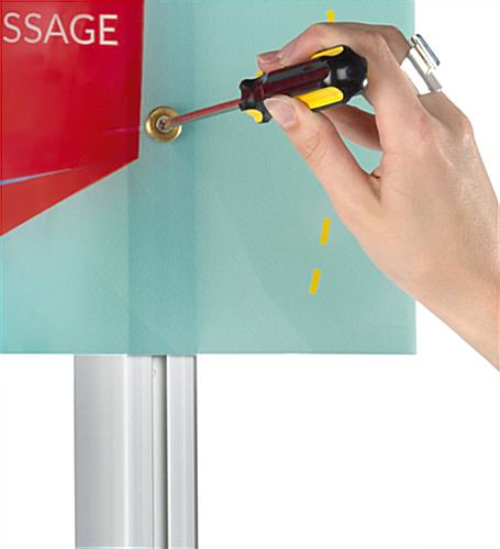 Custom Acrylic Panel Wall Sign Compatible with LSQC28 Series Posts