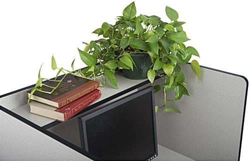 Study Cubicle with Shelf for Materials