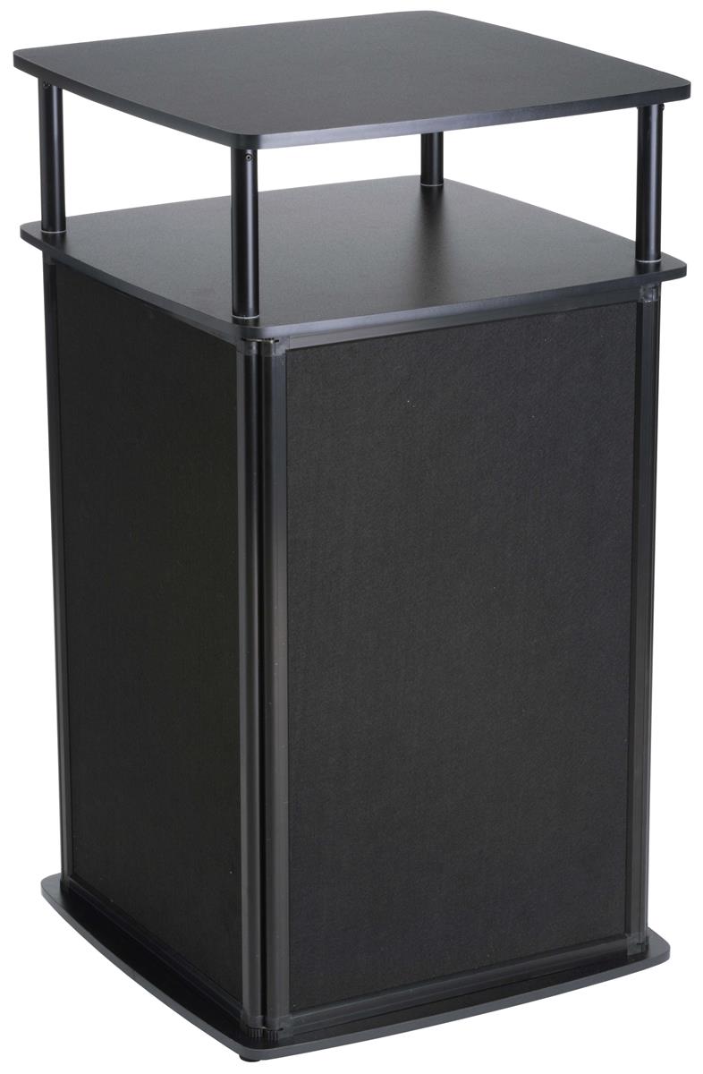 BLACK Podium Stand Trade Show Display Pop Up Table Counter L1