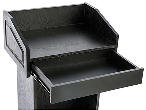 Restaurant Host Stand | 1 Storage Shelf & Drawer