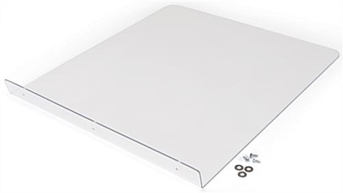 Acrylic podium sneeze guard for LCTMO series with mounting hardware included 