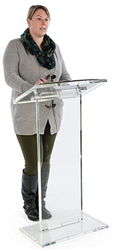 Acrylic Lectern Podium has a Sturdy Base