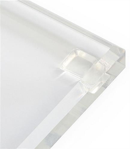 Transparent Podium has Beveled Edge Base
