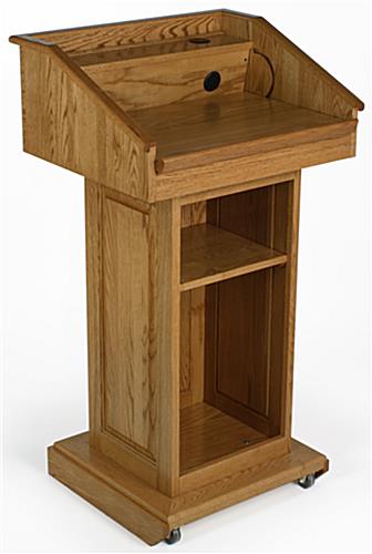 oak podium