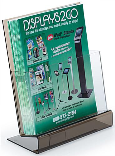 Literature Counter Display with Clear Pocket