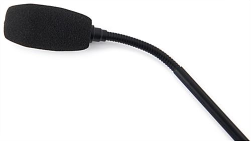 Gooseneck microphone for LDLECT podiums with a flexible design