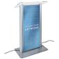 Frosted acrylic light up podium with logo offers unique printing 