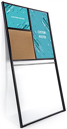 Black Custom Leaning Wall Merchandise Display Rack