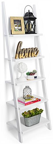 Leaning Ladder Shelves | With Open Design