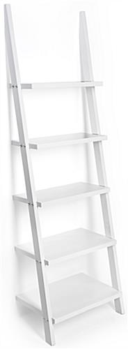 Leaning Ladder Shelves with Open Shelf Design