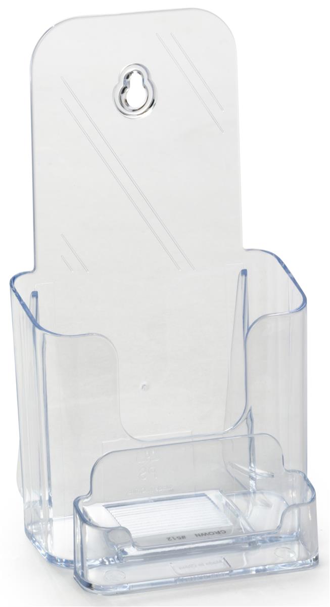 Clear Brochure Holder for 4x9 Literature | Wall or Counter