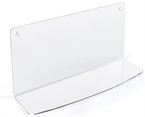 5.8in surface on clear acrylic shelf for LECTALAC series lecterns