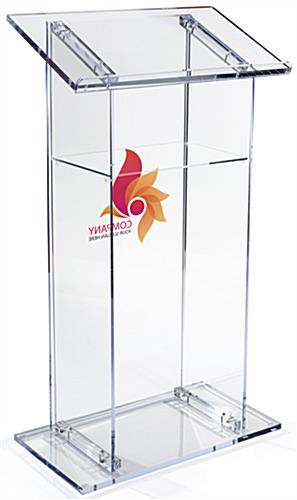 Branded Lectern with Interior Shelf
