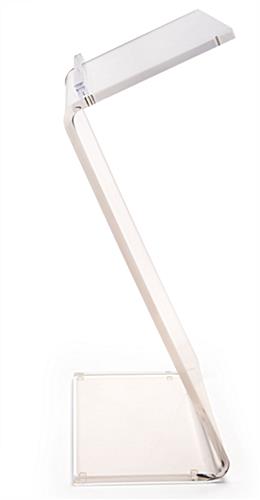 Clear acrylic Z shape podium with sleek design 