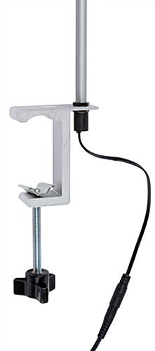 Clamp on LED spotlight with 2.16” adjustable grip 