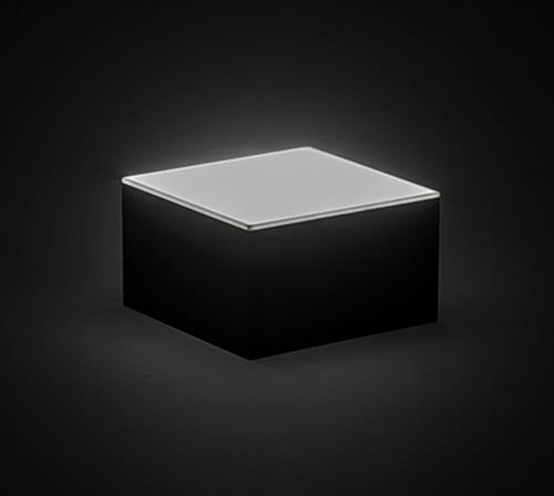 Cubed LED light base riser - lighted base for glass art