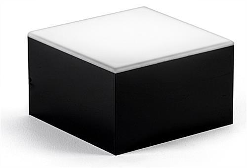 Cube LED light base riser for glass art