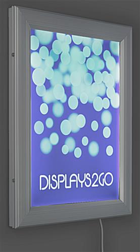 18" x 24" Hinged LED Poster Frame with Silkscreen Light Panel
