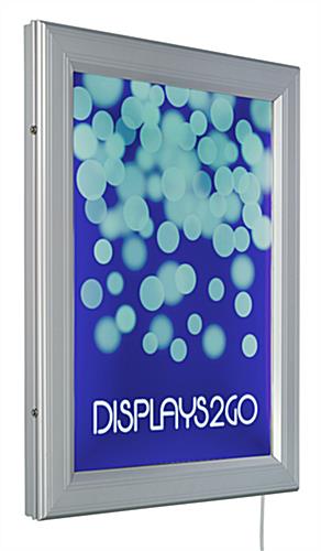 18" x 24" Hinged LED Poster Frame for Indoor or Outdoor Use