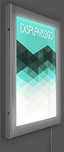 Swing-Open LED Poster Frame with Silkscreen Light Guide Panel