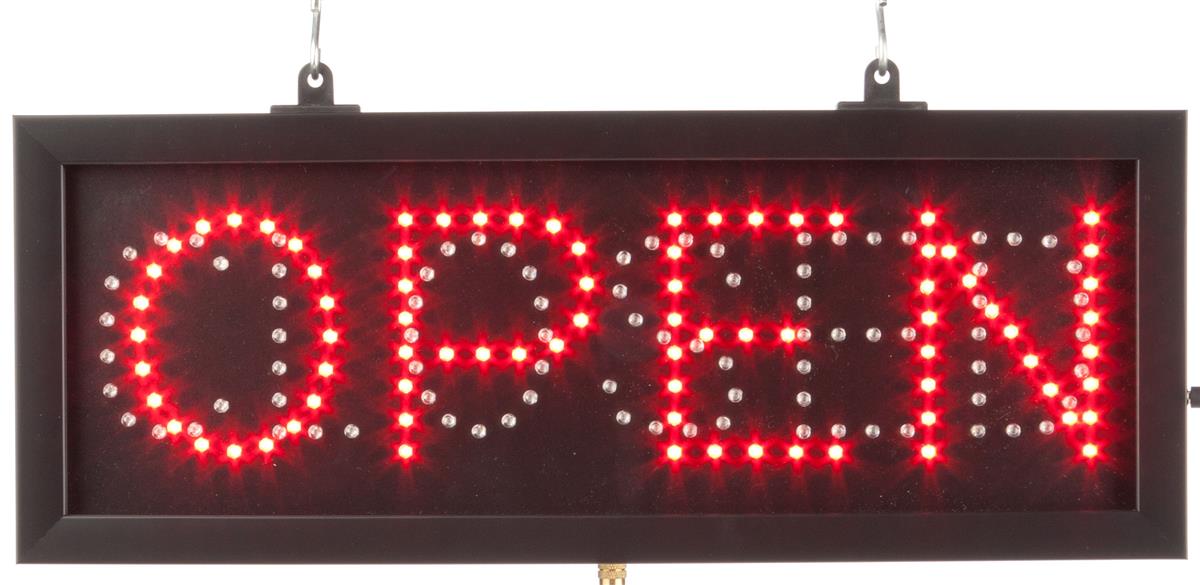 LED Open/Closed Sign for Businesses | (4) Animation Styles