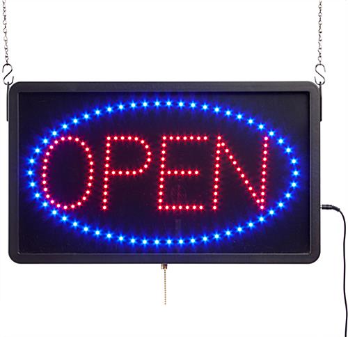 Glowing LED Open Sign | (3) Different Programmable Animations