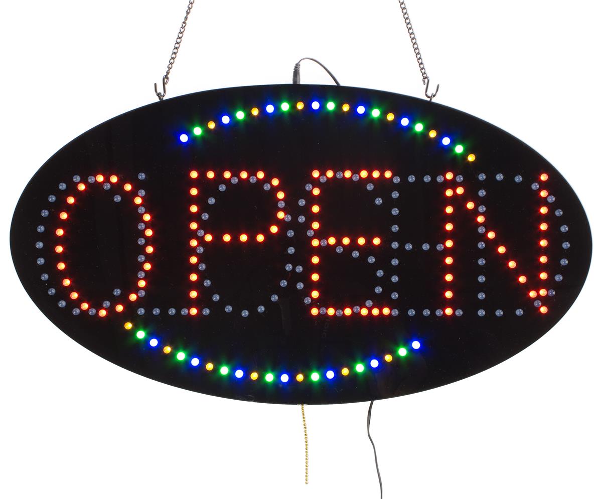 Oval Open Closed Led Signs 