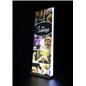 Backlit banner stand with durable LED aluminum base 