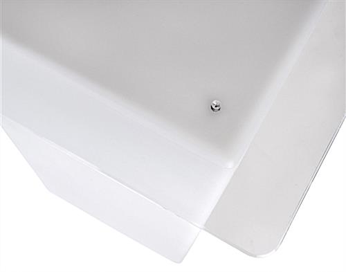 Replacement tabletop for FDLED18 series tables with clear screws