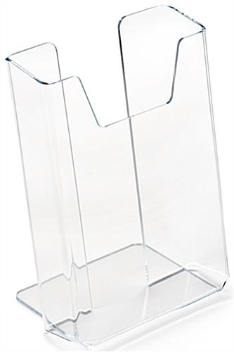 Transparent Brochure Holders, 6" Overall Height