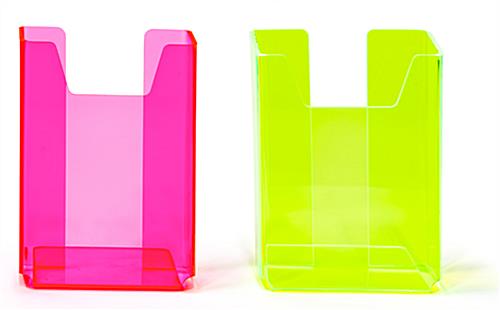 Green Plastic Brochure Holder| Acrylic Single Pocket