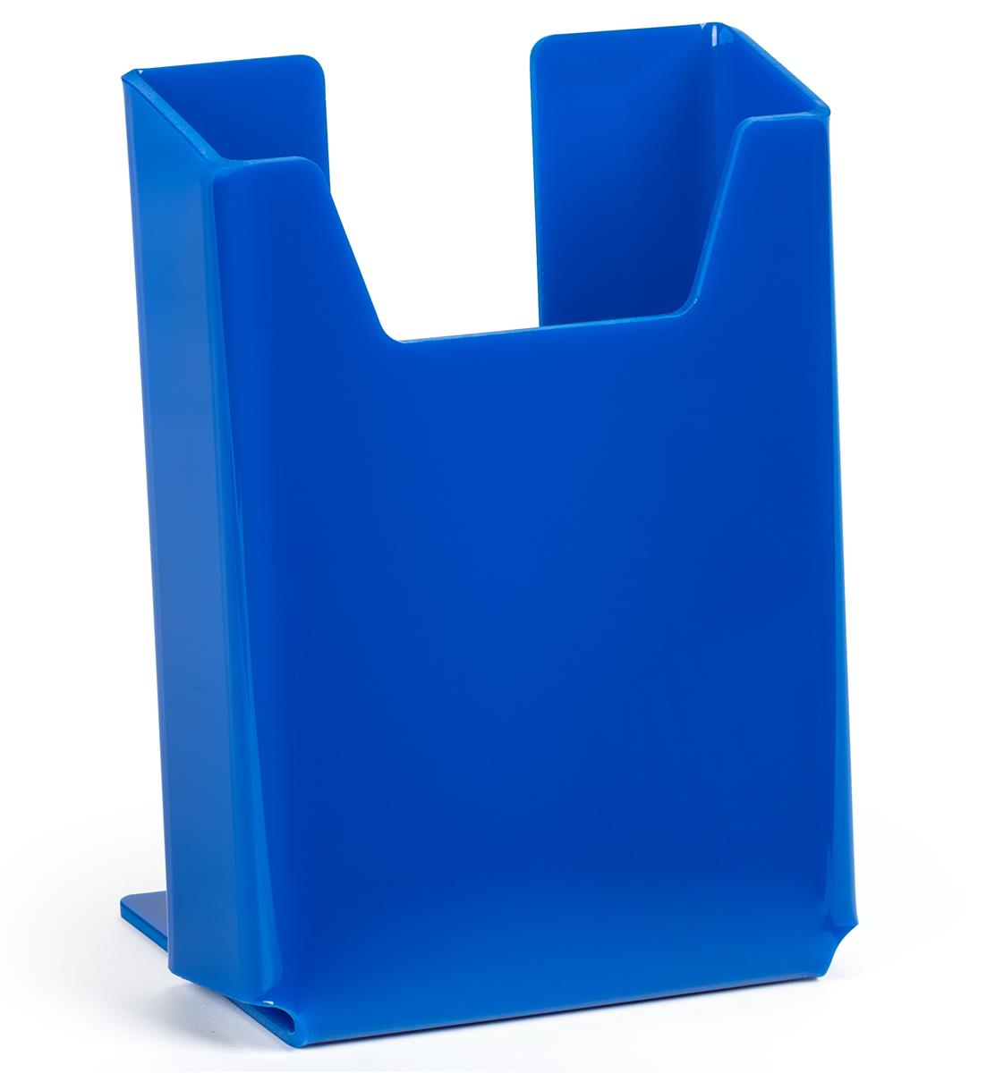 Blue acrylic flyer holders