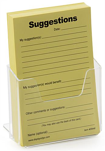 Angled See-Through Brochure Holders