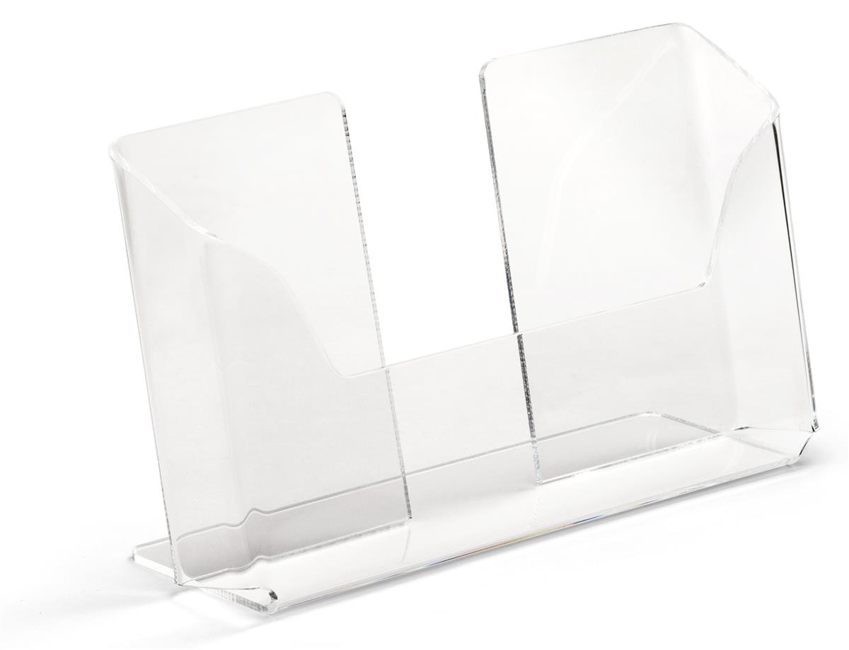 Slanted Acrylic Post Card Display Stand for 6x4 Postcards USA Made for sale online 
