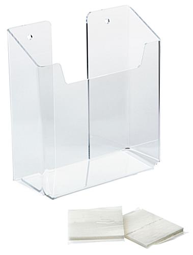 5.5 Wide Clear Acrylic Brochure Holder  Lot of 15   DS-SPF-5585-2-15 