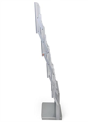 Portable literature stands with multi-tiered design